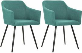 Valgomojo kėdė VLX Fabric 278412, šviesiai žalia, 4 vnt.