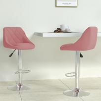 Baro kėdė VLX Bar Stools, rožinė, 2 vnt.