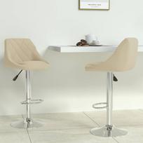 Baro kėdė VLX Bar Stools, kreminė, 2 vnt.
