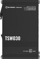 din sakotuvas - Teltonika Switch | TSW030 | Unmanaged | DIN rail mountable | 10/100Mbps (RJ-45) ports quantity 8 | Power supply type 2-pin industrial DC power socket | TSW030000000 - 3 nuotrauka