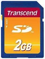 kartu saugu - Atminties kortelė Transcend SD 2GB - 1 nuotrauka