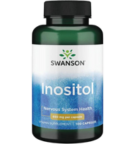 kapsules - Swanson Inozitolis 650mg, 100 kapsulių - 1 nuotrauka