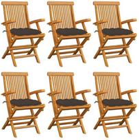 Lauko kėdė VLX Solid Teak Wood 3062549, ruda, 60 cm x 55 cm x 89 cm