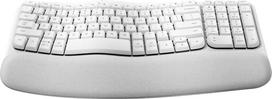 logitech wave keyboard - LOGITECH Wave Bluetooth ergonomic keyboard - OFFWHITE - NORDIC | 920-012299 - 3 nuotrauka