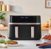 russell hobbs gruzdintuve - Russell Hobbs SatisFry Dual Basket 27680-56 Juodas (Black) - 1 nuotrauka