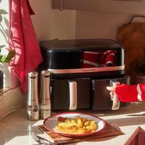 russell hobbs gruzdintuve - Russell Hobbs SatisFry Dual Basket 27680-56 Juodas (Black) - 7 nuotrauka