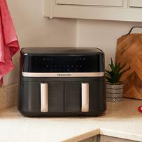 russell hobbs gruzdintuve - Russell Hobbs SatisFry Dual Basket 27680-56 Juodas (Black) - 9 nuotrauka