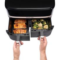russell hobbs gruzdintuve - Russell Hobbs SatisFry Dual Basket 27680-56 Juodas (Black) - 10 nuotrauka