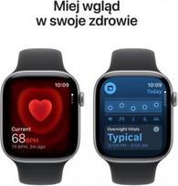 apple watch 11 46mm - Apple Watch Series 11 GPS   Cellular 46mm Space Grey Aluminium Case with Black Sport Band - S/M - MFC94ET/A - 2 nuotrauka