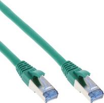 InLine Komutacinis kabelis - S / FTP (PiMf) - Cat.6A - 500MHz - Halogen Free - Copper - Green - 15m (76815G)