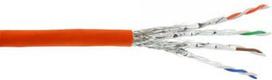 InLine Kabelis instalacyjny S/FTP, PiMF, Cat.7a, AWG23, 1200MHz, halogen Free, Oranžinė, 50m (70050I)
