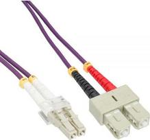 InLine Patchcord światłowodowy LC/SC, 50/125µm, OM4 15m (88655P)