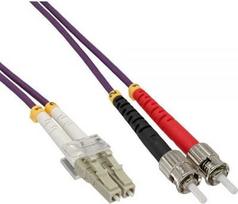 InLine Patchcord światłowodowy LC/ST 50/125µm OM4 25m (88518P)