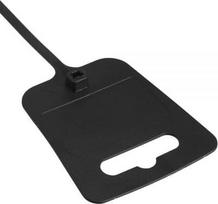Organizer InLine Opaski zaciskowe su miejscem na etykiete, długośc 200mm, szerokość 5mm, juoda, 100 sztuk (59967J)