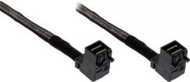 InLine Kabelis Mini SAS HD SFF-8643 - SFF-8643 kątowy + Sideband 1m (27626B)