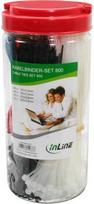 Organizer InLine Opaski zaciskowe na kable Box, 800 sztuk, su obcinaczem (59978B)