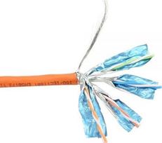 Przewód InLine InLine Solidny kabelis instalacyjny 250MHz S / STP Kat.6 CU AWG23 bezhalogenowy 50m