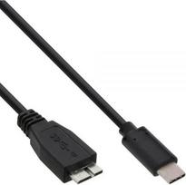 Kabelis USB InLine USB C -> USB Micro-B (M/M) Juodas 1.5m (35724)