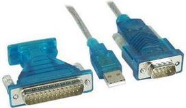 Kabelis USB InLine Kabelis USB Typ A męski - DB9 męski 1.8m (33396)