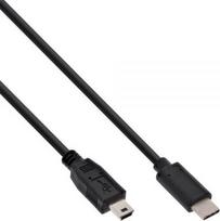 Kabelis USB InLine USB C -> Mini USB (M/M) Juodas 3m (35753)