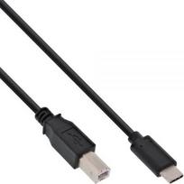 usb b c - Kabelis USB InLine USB C -> USB B (M/M) Juodas 5m (35765) - 1 nuotrauka