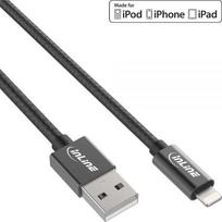 Kabelis USB InLine InLine Lightning USB Kabelis do iPad iPhone iPod juoda 1m
