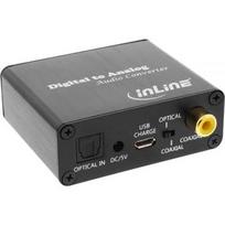 Adapteris AV InLine Audio Adapteris Skaitmeninis-Analogowy Toslink & RCA Wejście - RCA Stereo - 65002K