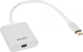 Adapteris USB InLine USB-C DisplayPort Mini, 0.2m, Balta (64105S)