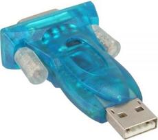Adapteris USB InLine USB-RS232 Mėlyna (33304A)