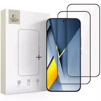 xiaomi poco f8 pro - Tech-Protect "Glass Fit+" 2 vnt. Apsauginis stiklas Xiaomi Poco F8 Pro Ultra - Juodas (Black) - 1 nuotrauka