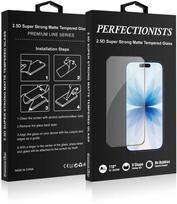 apsauginis stiklas iphone matinis - LCD apsauginis stikliukas Perfectionists 2.5D Super Strong Matte Apple iPhone 15 Plus / 16 Plus Juodas (Black) - 1 nuotrauka