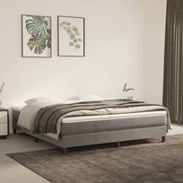vidaXL Lovos rėmas su spyruoklėmis, 180x200 cm, šviesiai pilkas (Light Grey)