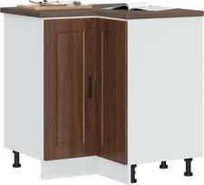 vidaXL Kampinė virtuvės spintelė Porto, ruda ąžuolo (Brown Oak)