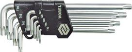 torx t55 - Vorel TORX raktų rinkinys T10-T50, 9 vnt. - 1 nuotrauka