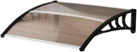 Outsunny stogelis nuo lauko durims, polikarbonatinis, rudas (Brown), 120x75 cm