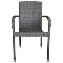 Lauko kėdė Domoletti, juoda (Black)