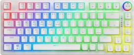 mechanine klaviatura geltoni - Savio Phenix Belaidė Mechaninė Klaviatūra, Balta (White) Gateron Geltona Pro - 1 nuotrauka