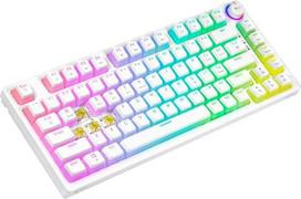 mechanine klaviatura geltoni - Savio Phenix Belaidė Mechaninė Klaviatūra, Balta (White) Gateron Geltona Pro - 3 nuotrauka