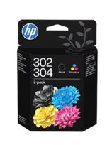 hp 304 - HP 302/304 Tri-color/Black Ink Crtg 2-Pk | B82L1AE#30B - 1 nuotrauka
