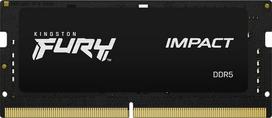32gb ddr5 sodimm 4800 - Kingston Fury Impact Black, DDR5, 32GB (2x16GB), 4800MHz, CL38 SODIMM - 1 nuotrauka