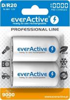 elementas d - EverActive R20/D Ni-MH 10000mAh Įkraunamos baterijos 2 vnt. - 1 nuotrauka