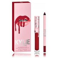 Kylie Jenner Cosmetics Matte Liquid Lipstick & Lip Liner rinkinys lūpoms (skysti lūpų dažai 3 ml. + lūpų pieštukas 1.1 g.) - 403 Bite Me