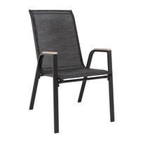 Lauko kėdė Home4you Galway, juoda (Black)