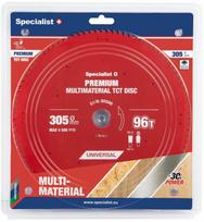 305 mm x 30 mm - SPECIALIST+ pjovimo diskas Multimaterial 305x30x96T - 1 nuotrauka