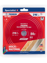 diska pjovimo - SPECIALIST+ pjovimo diskas Multimaterial 216x84x30T - 1 nuotrauka