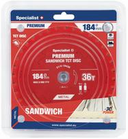 sandwich pjovimo diskai - SPECIALIST+ pjovimo diskas Sandwich 184x20/16mm, 36T - 1 nuotrauka