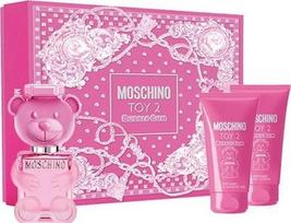 Moschino Toy 2 Bubble Gum rinkinys moterims (50 ml. EDT + 50 ml. kūno losjonas + 50 ml. dušo gelis)