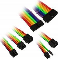 24 pin laidas - Kabelis Kolink Core Adept Braider Cable Extension Kit 24-pin male, 24-pin male, 0.3 m, balta/juoda - 1 nuotrauka