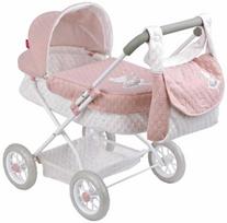 55 cm lele - Arias Balerina lėlių vežimėlis, rožinis (Pink), 55 cm - 1 nuotrauka
