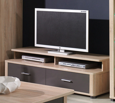 Kosmetinis staliukas Alameda S420-TOL1S-BIP/DWM/BIP, baltas/ąžuolo, 100 cm x 41.2 cm x 80.5 cm